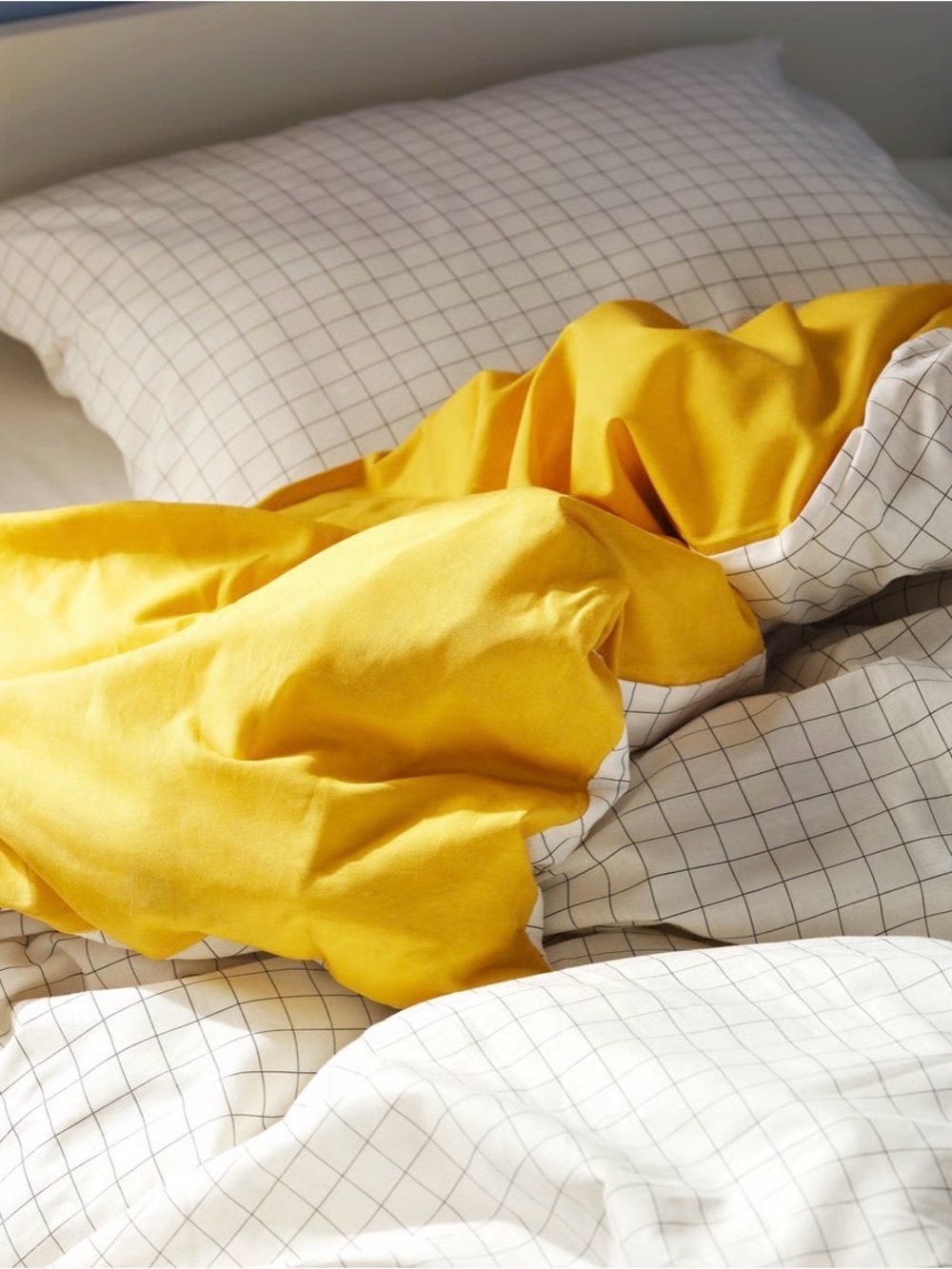 IKEA twin reversible duvet and pillow sham